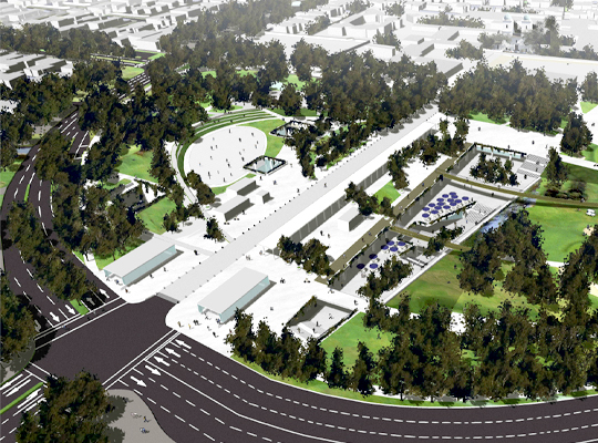 Anteproyecto de Arquitectura para Estacionamientos, Servicios y Mejoramiento de Accesibilidad Estación Terminal Los Domínicos