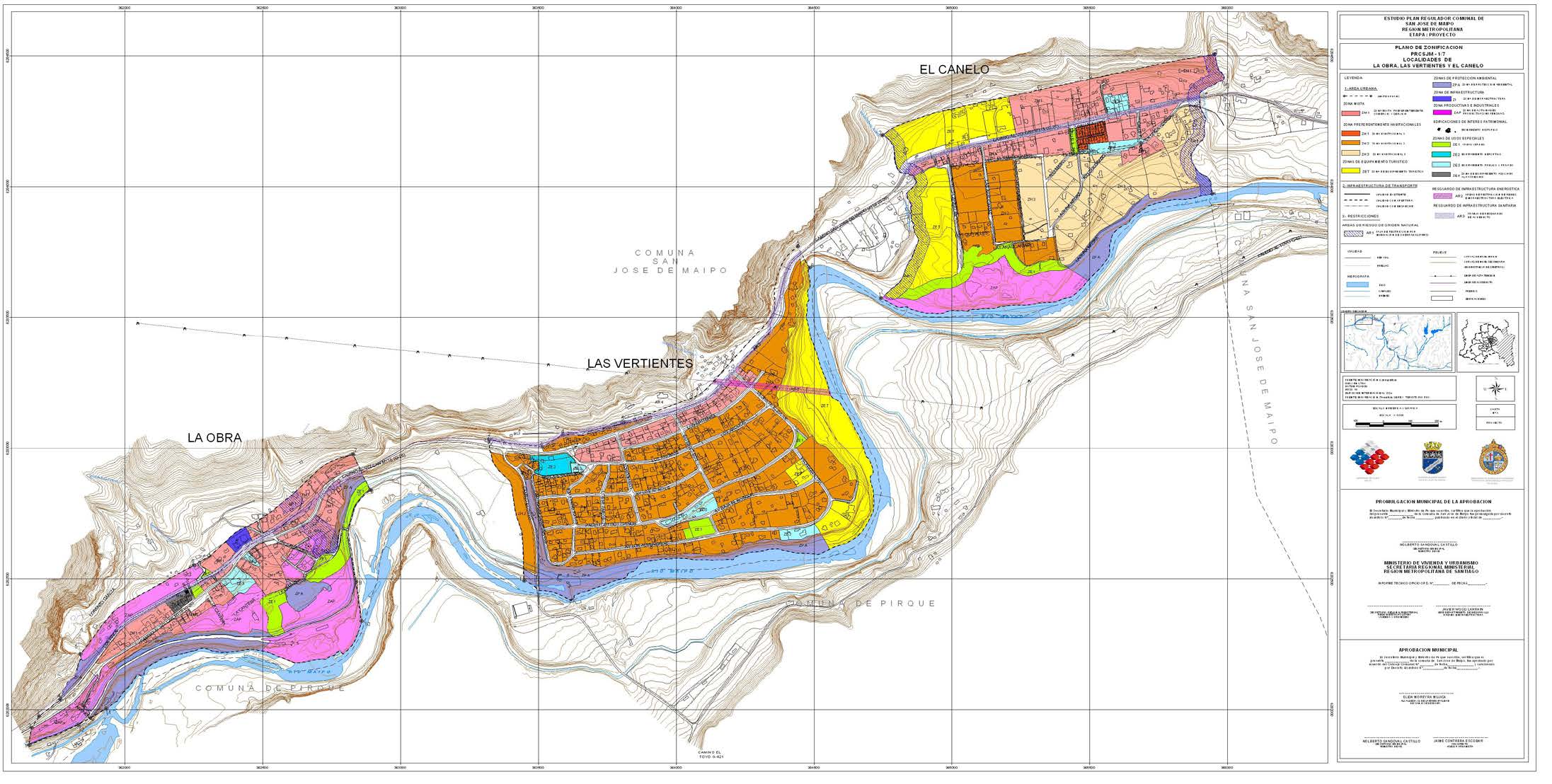Actualización y Adecuación del Plan Regulador Comunal de San José de Maipo. San José de Maipo, Región Metropolitana
