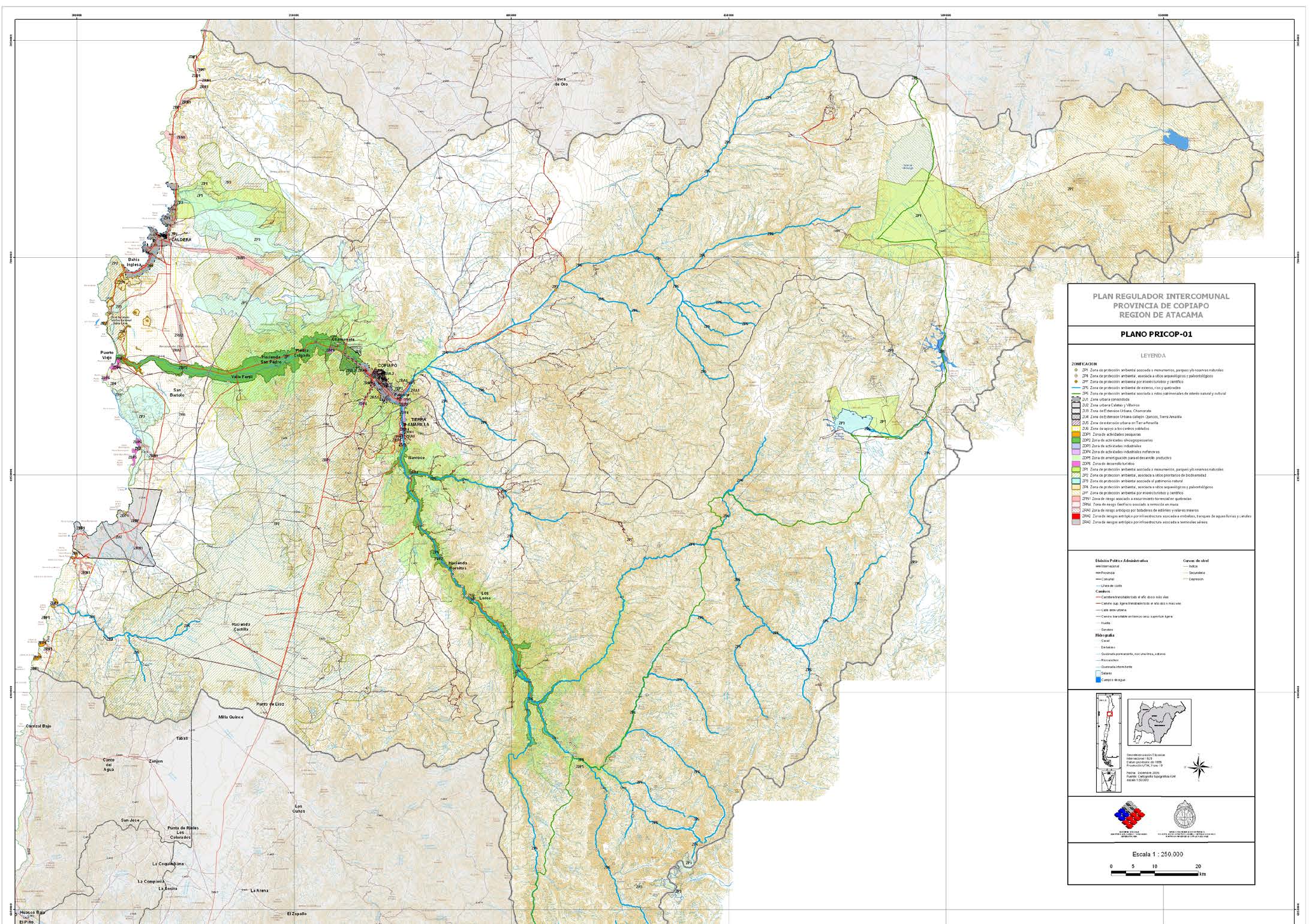 Plan Regulador Intercomunal, Provincia de Copiapó. Copiapó-Caldera-Tierra Amarilla